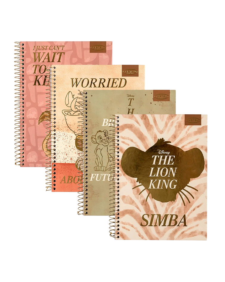 Cuaderno Especial Rey Leon Gold 150 Hojas 7mm - Artel