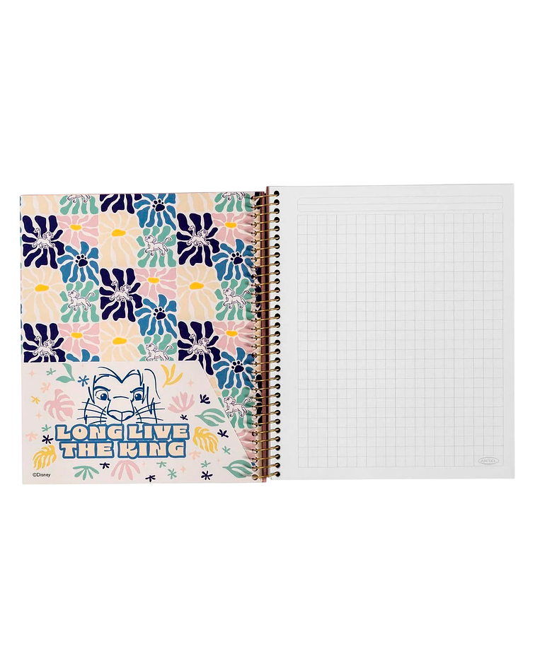 Cuaderno Book 120 Hojas Rey Leon Safari - Artel