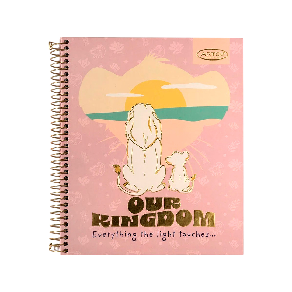 Cuaderno Book 120 Hojas Rey Leon Safari - Artel 5