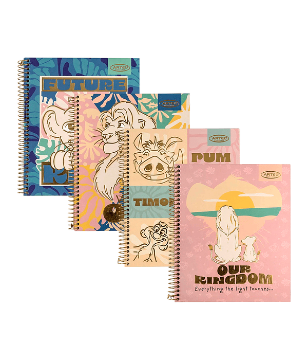 Cuaderno Book 120 Hojas Rey Leon Safari - Artel