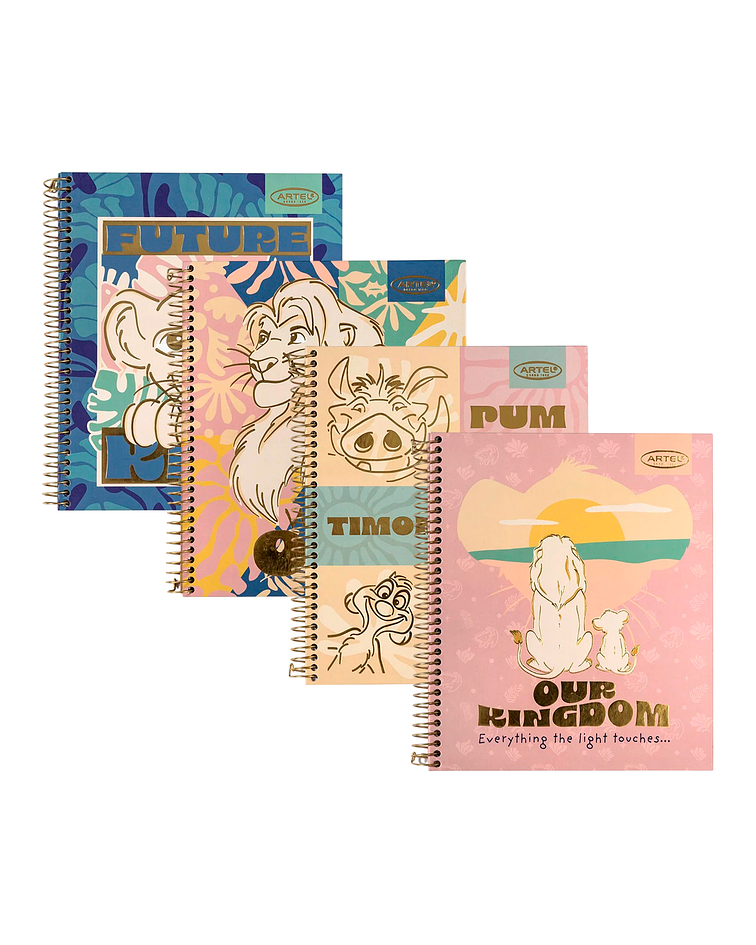 Cuaderno Book 120 Hojas Rey Leon Safari - Artel