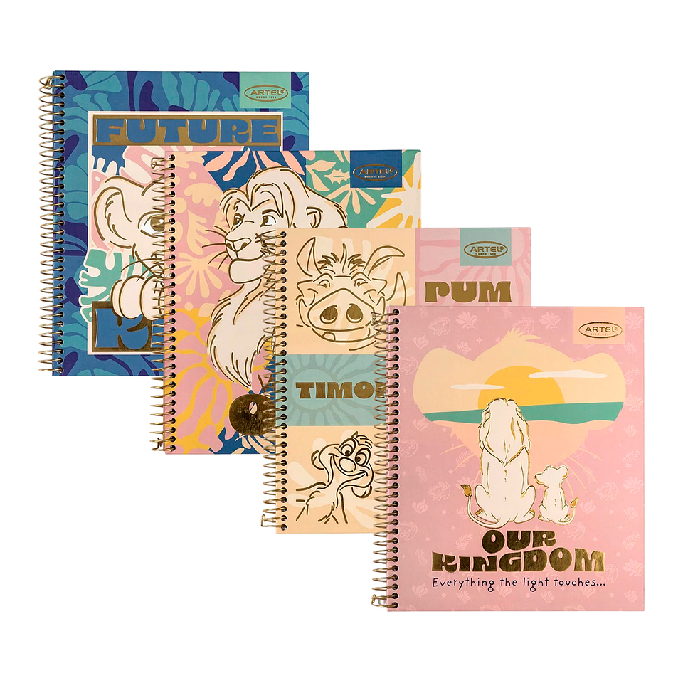 Cuaderno Book 120 Hojas Rey Leon Safari - Artel 1