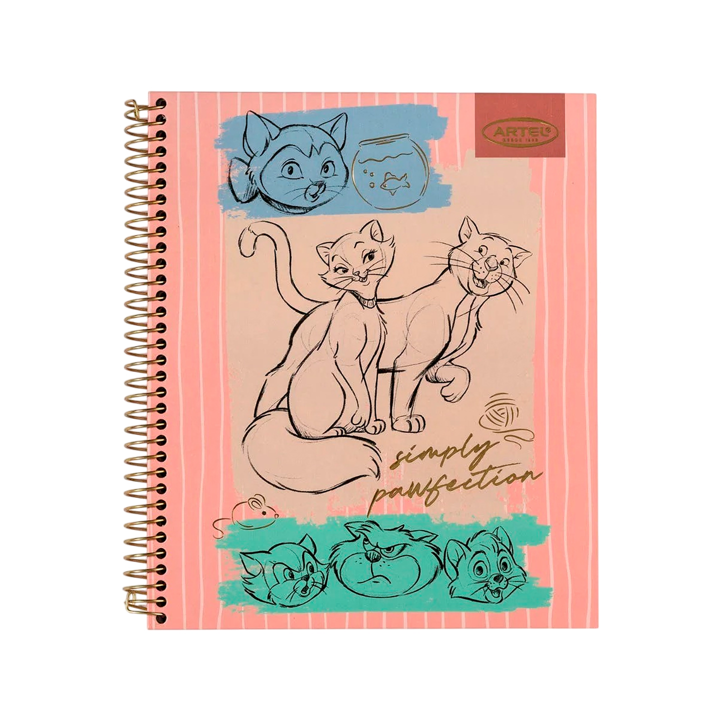 Cuaderno Book 120 Hojas Cats&dogs Clasicos - Artel 3