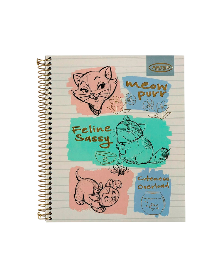 Cuaderno Book 120 Hojas Cats&dogs Clasicos - Artel