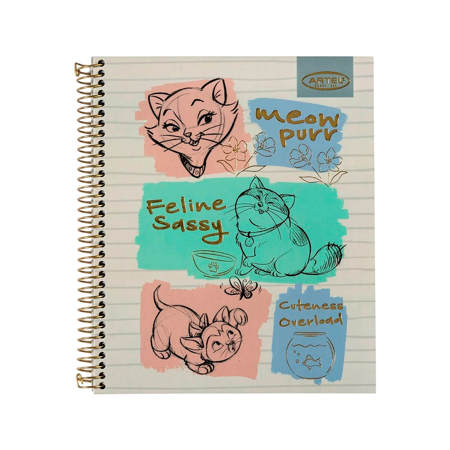 Cuaderno Book 120 Hojas Cats&dogs Clasicos - Artel 5