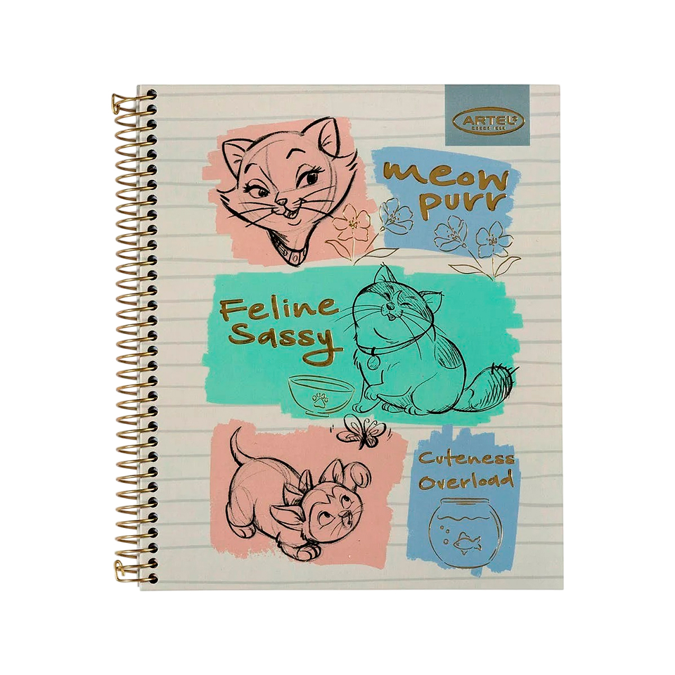 Cuaderno Book 120 Hojas Cats&dogs Clasicos - Artel 5