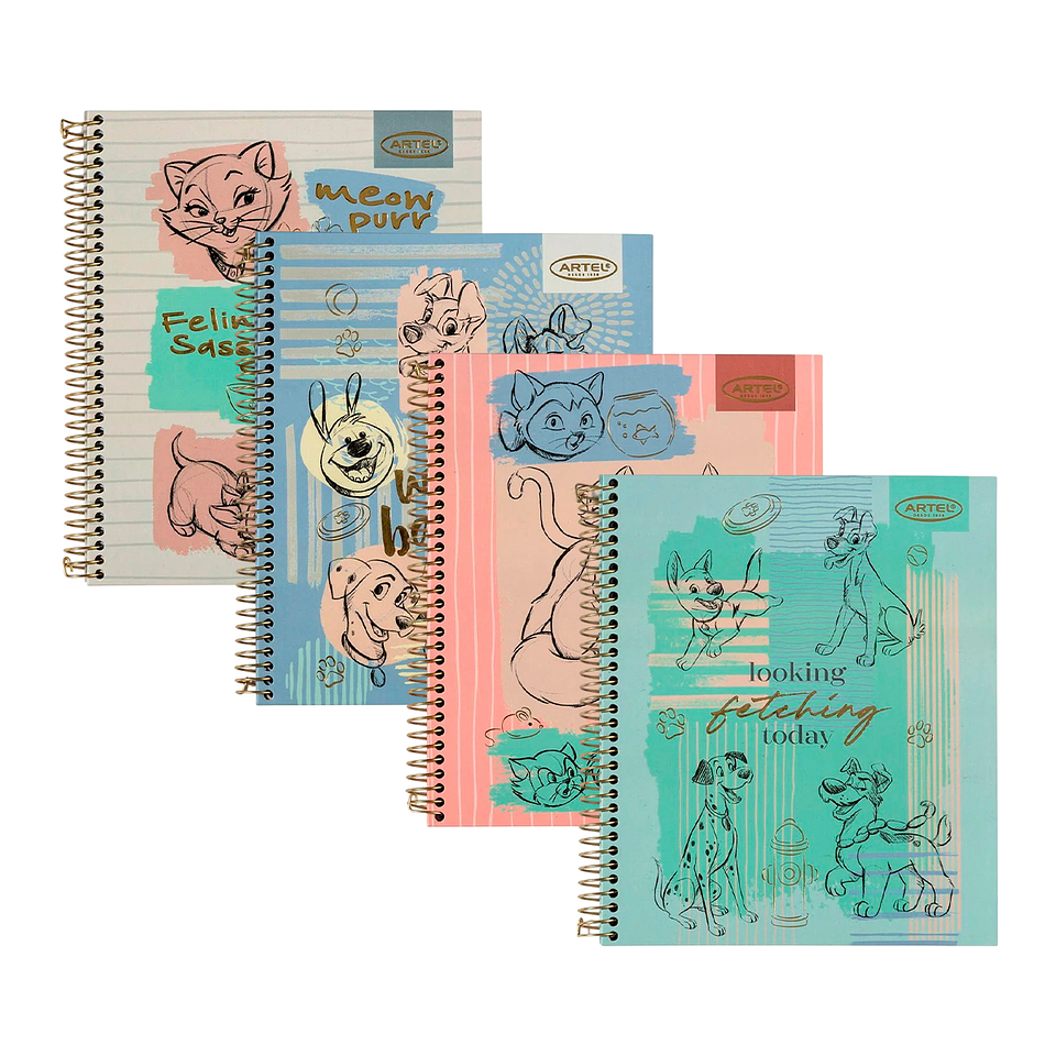 Cuaderno Book 120 Hojas Cats&dogs Clasicos - Artel 1