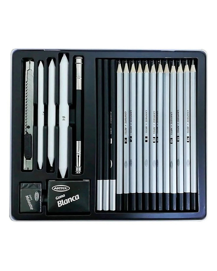  Set de Dibujo Artístico Para Croquis y Esbozo - Artel