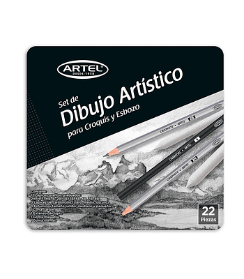  Set de Dibujo Artístico Para Croquis y Esbozo - Artel