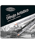  Set de Dibujo Artístico Para Croquis y Esbozo - Artel