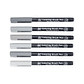 Set Plumones Acuarelables Sakura Koi Brush 6 Colores Grises - Miniatura 2