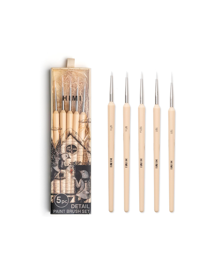 Himi Little Bird Set de 5 Pinceles Acuarela Amarillo