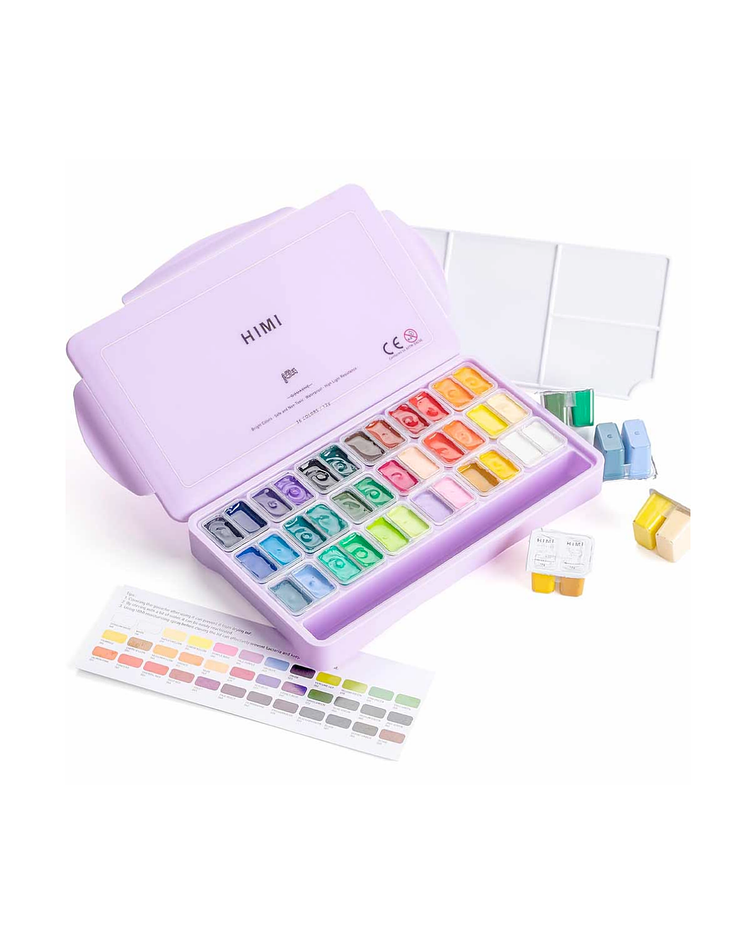 Himi Set Gouache 36 Colores 12Gr