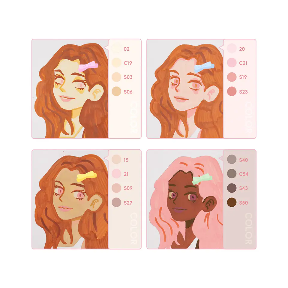 Arrtx Marcadores Acrilicos 30 Colores Piel Punta Pincel 6