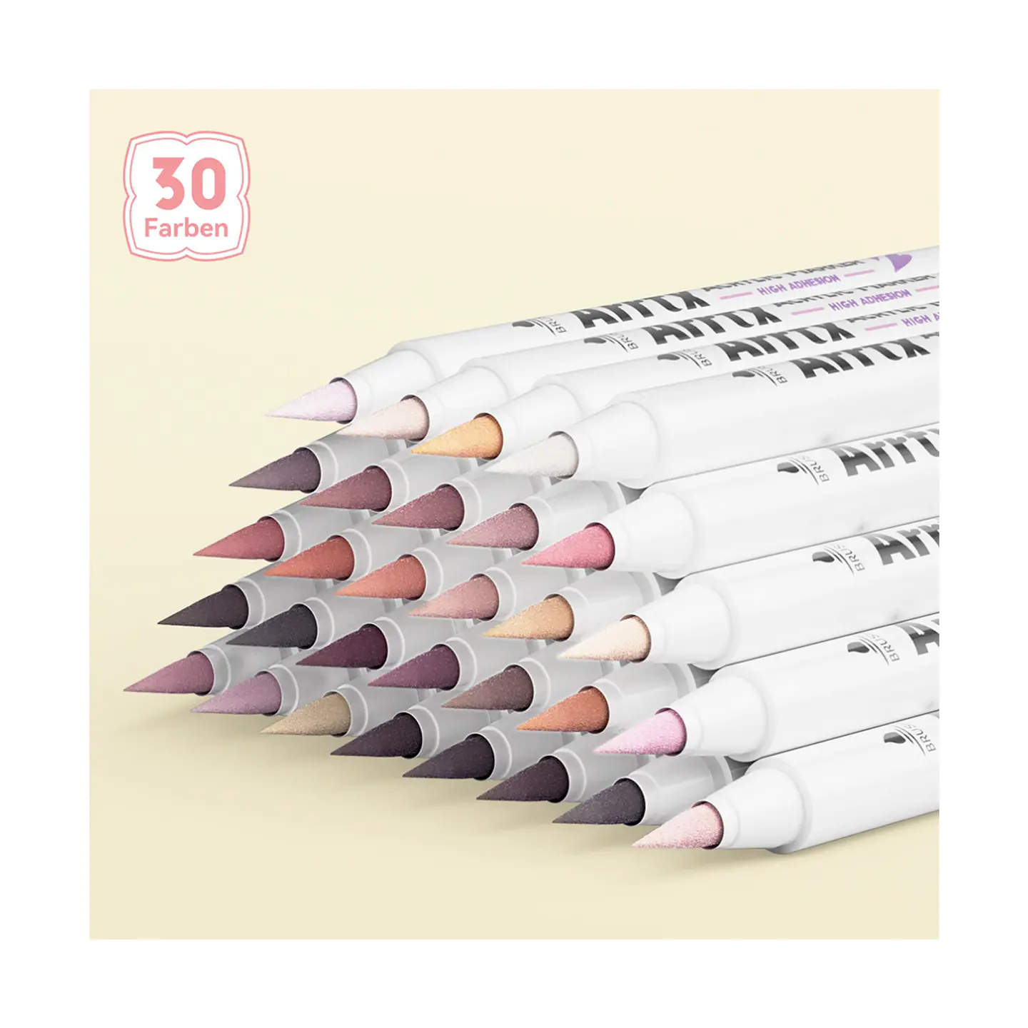 Arrtx Marcadores Acrilicos 30 Colores Piel Punta Pincel 9