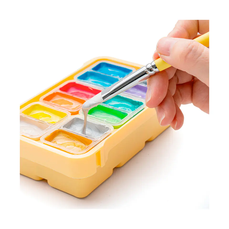 Set de Gouache Metalizada Himi 12 Colores 12ml 7