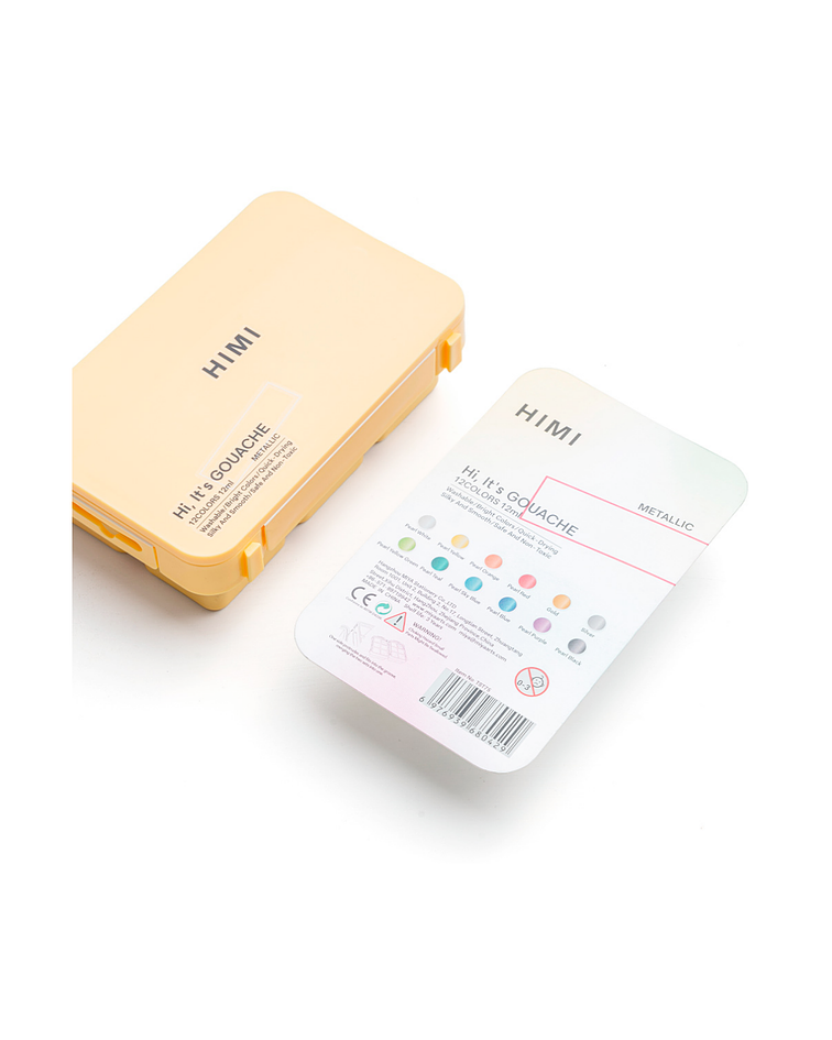 Set de Gouache Metalizada Himi 12 Colores 12ml