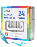 24 Marcadores Acrílicos Punta Pincel - Languo