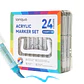 24 Marcadores Acrílicos Punta Pincel - Languo - Miniatura 1