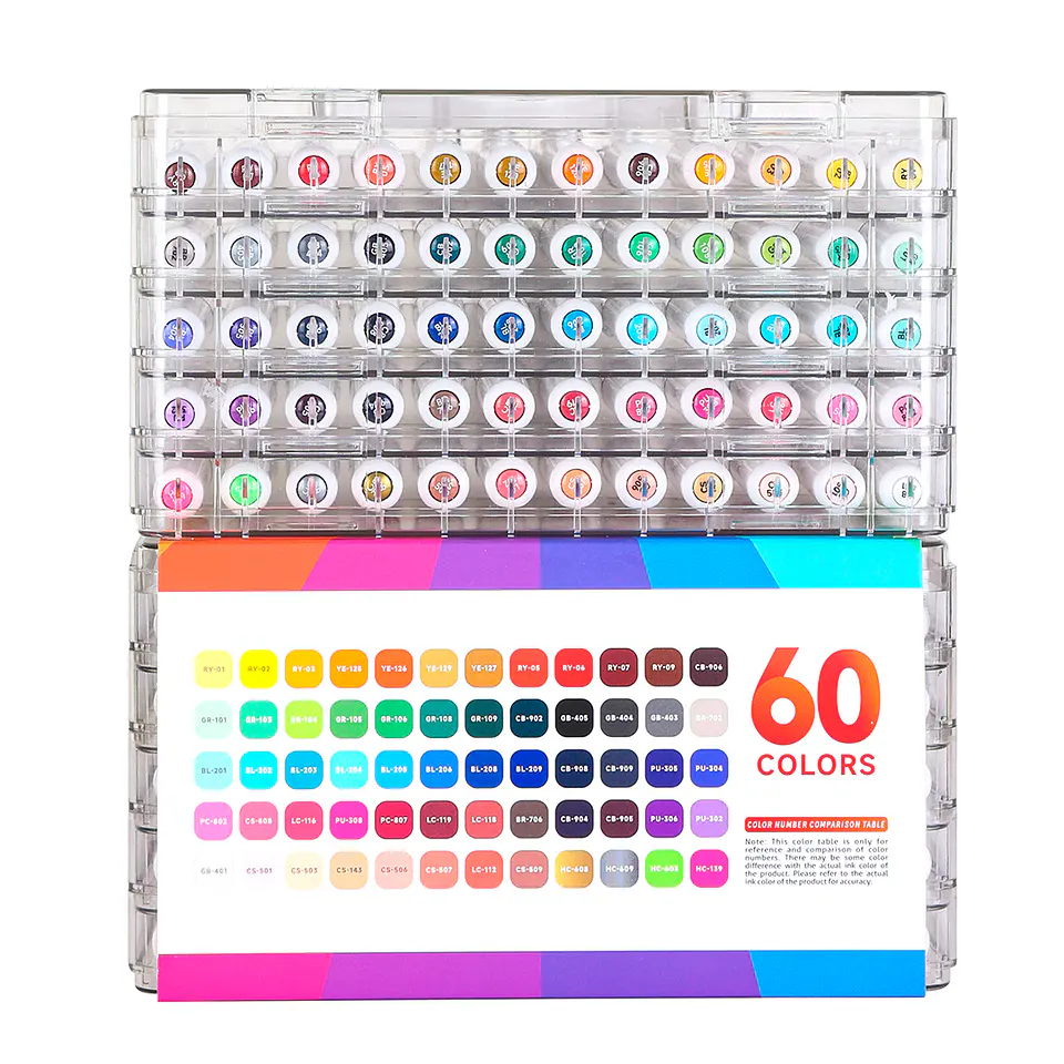 60 Marcadores Acrílicos Punta Pincel - Languo 4