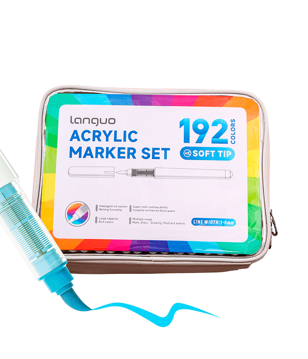 192 Marcadores Acrílicos Punta Pincel - Languo