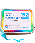 192 Marcadores Acrílicos Punta Pincel - Languo