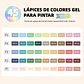 Set Lápices Gel 45 Colores -  Languo - Miniatura 2