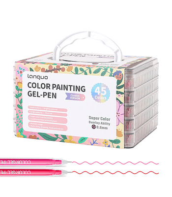 Set Lápices Gel 45 Colores -  Languo