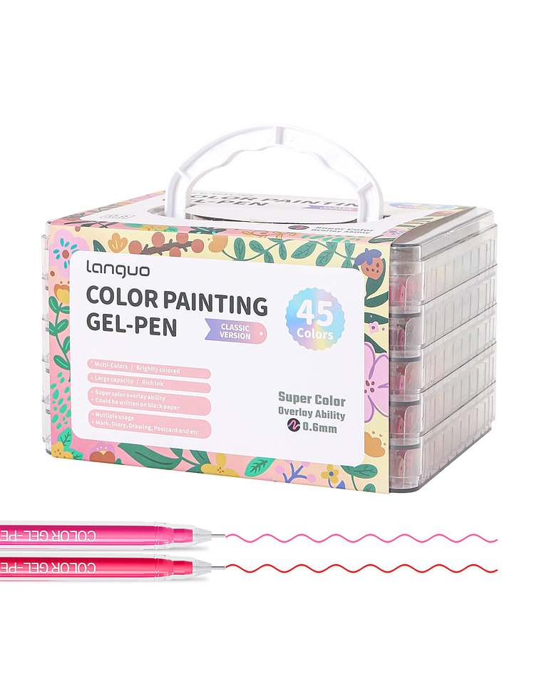 Set Lápices Gel 45 Colores -  Languo