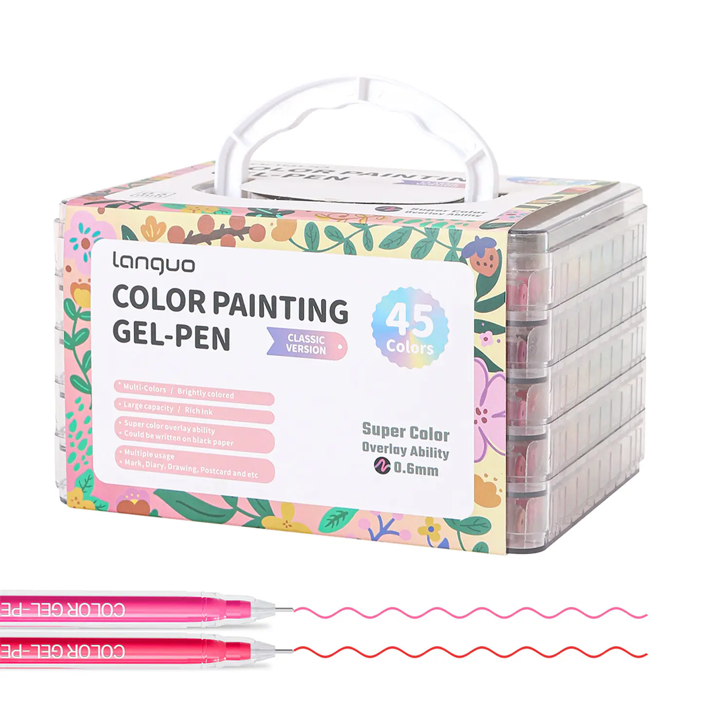 Set Lápices Gel 45 Colores -  Languo 1