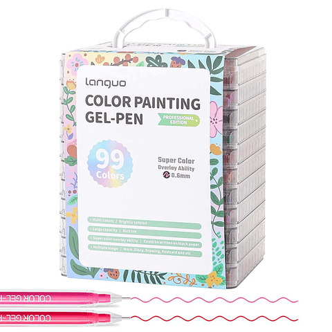 Set Lápices Gel 99 Colores - Languo