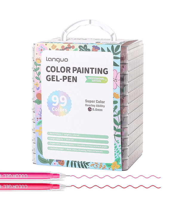 Set Lápices Gel 99 Colores - Languo
