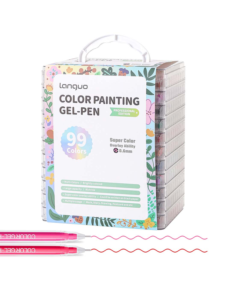 Set Lápices Gel 99 Colores - Languo