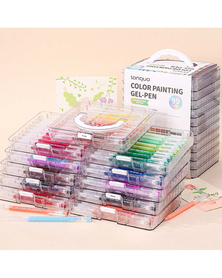 Set Lápices Gel 99 Colores - Languo