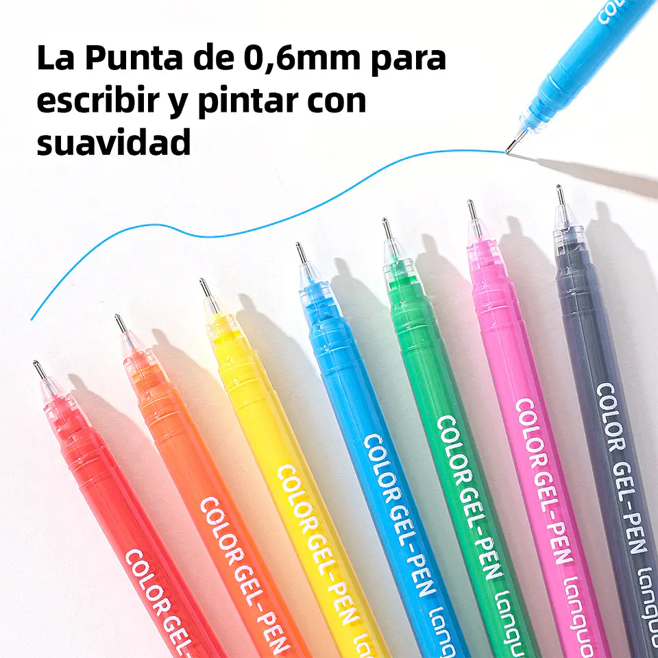 Set Lápices Gel 99 Colores - Languo 4