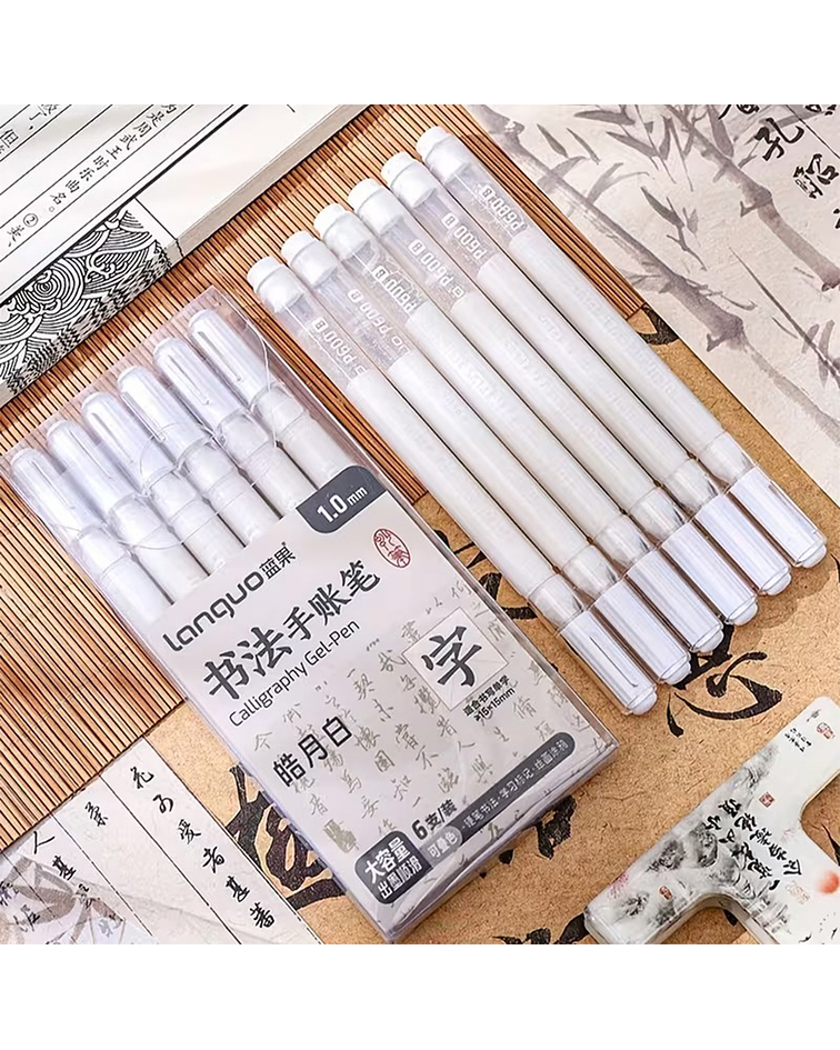 Set 6 Lápices Gel 1.0mm - Languo