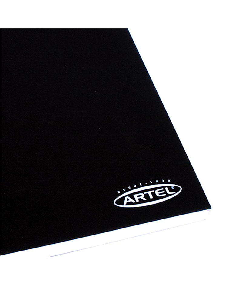 Croquera Tapa Negra de Papel Bond Prepicada 80 Hojas 21.5x28cm - Artel