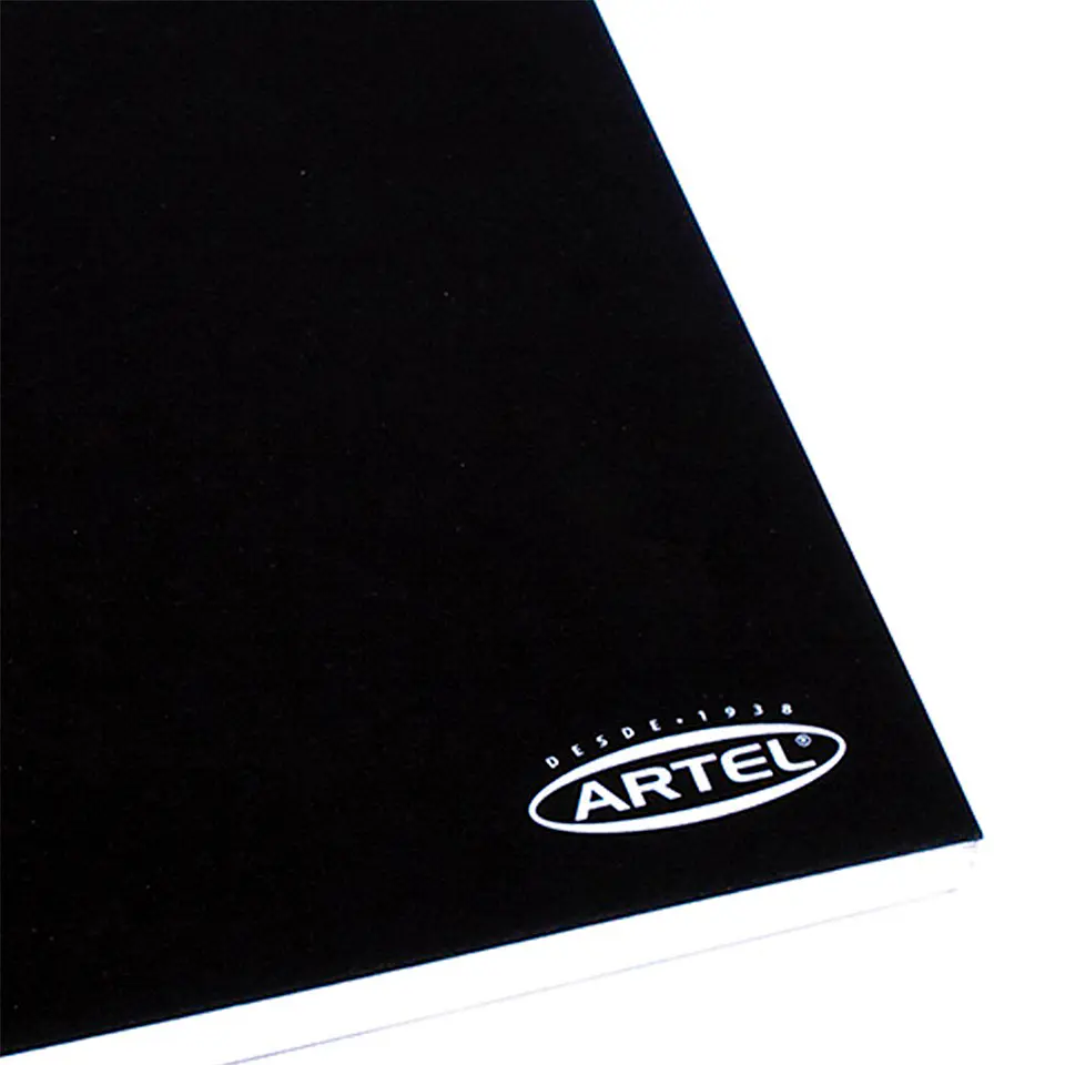 Croquera Tapa Negra de Papel Bond Prepicada 80 Hojas 21.5x28cm - Artel 2
