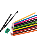 Estuche 12 Lapices de Colores Largos - Artel