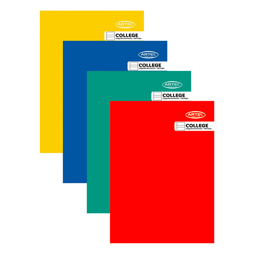 Cuaderno College 100 Hojas Caligrafía Horizontal - Artel 1