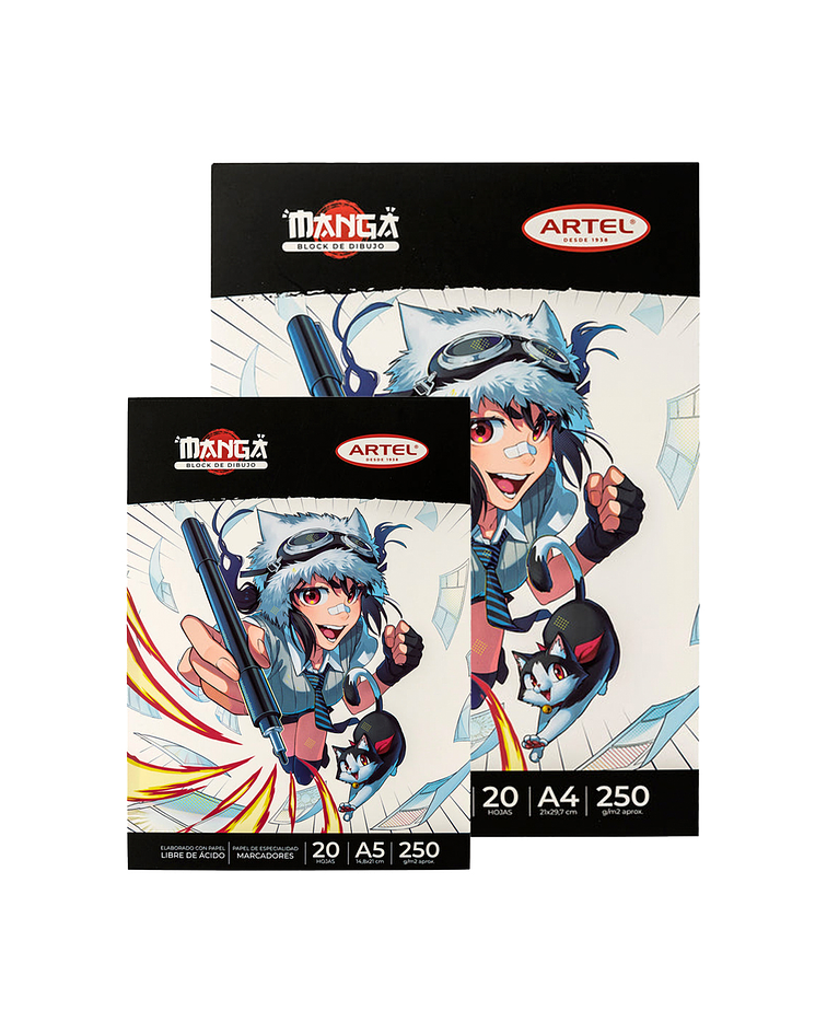 Block Dibujo Artel Manga 20 Hojas - Artel