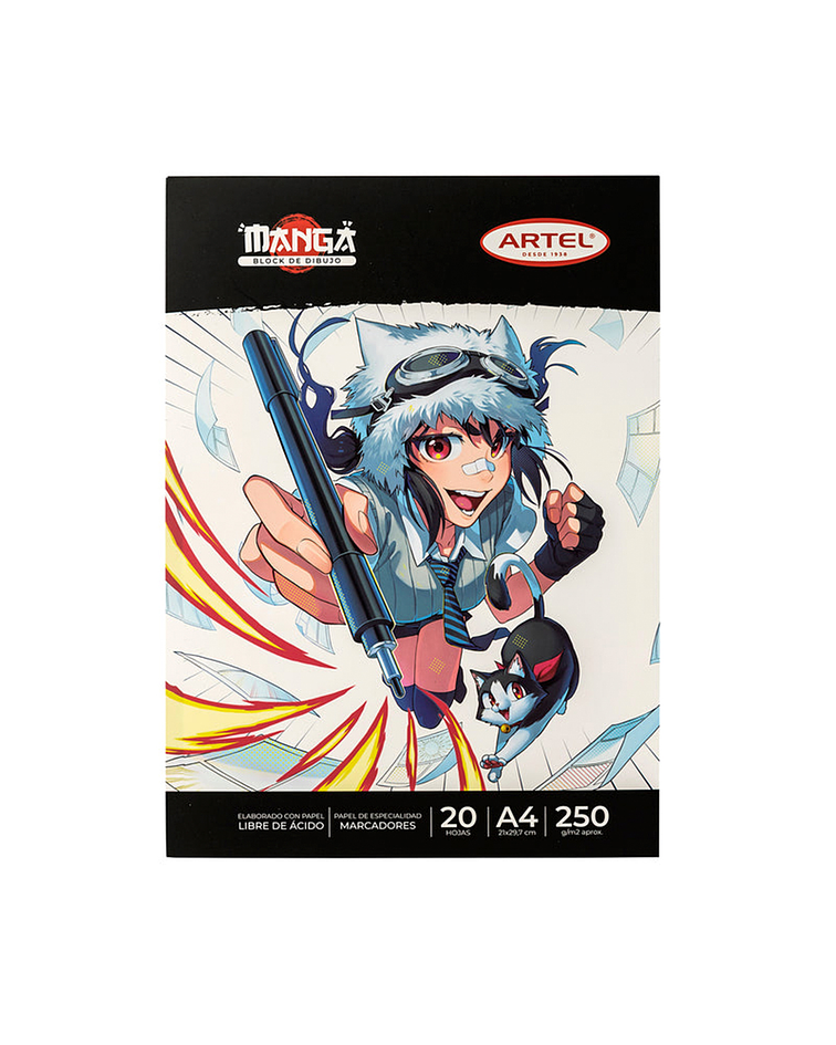 Block Dibujo Artel Manga 20 Hojas - Artel