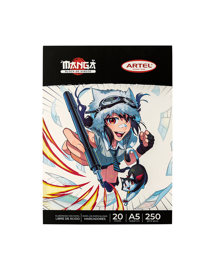 Block Dibujo Artel Manga 20 Hojas - Artel
