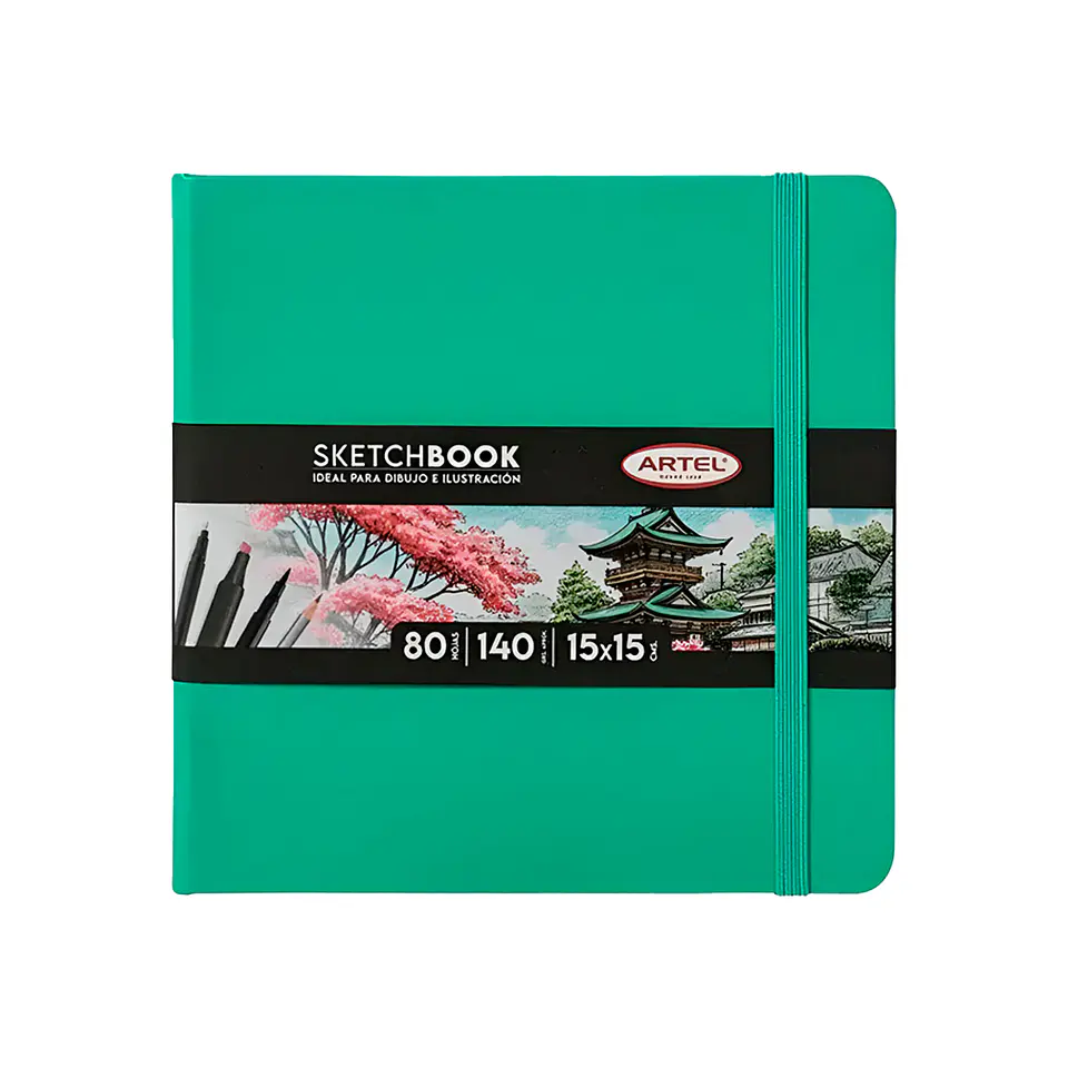 Sketchbook 15x15 80hjs 140 grs - Artel 6