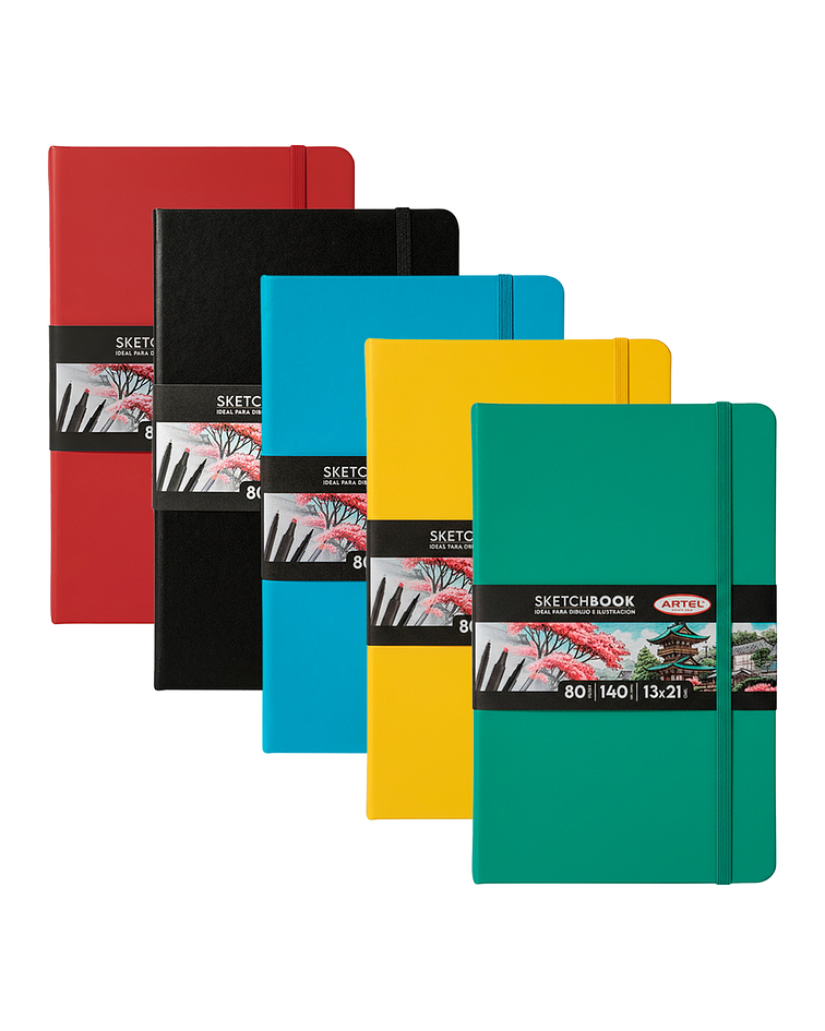 Sketchbook 13x21 80hjs 140 grs - Artel