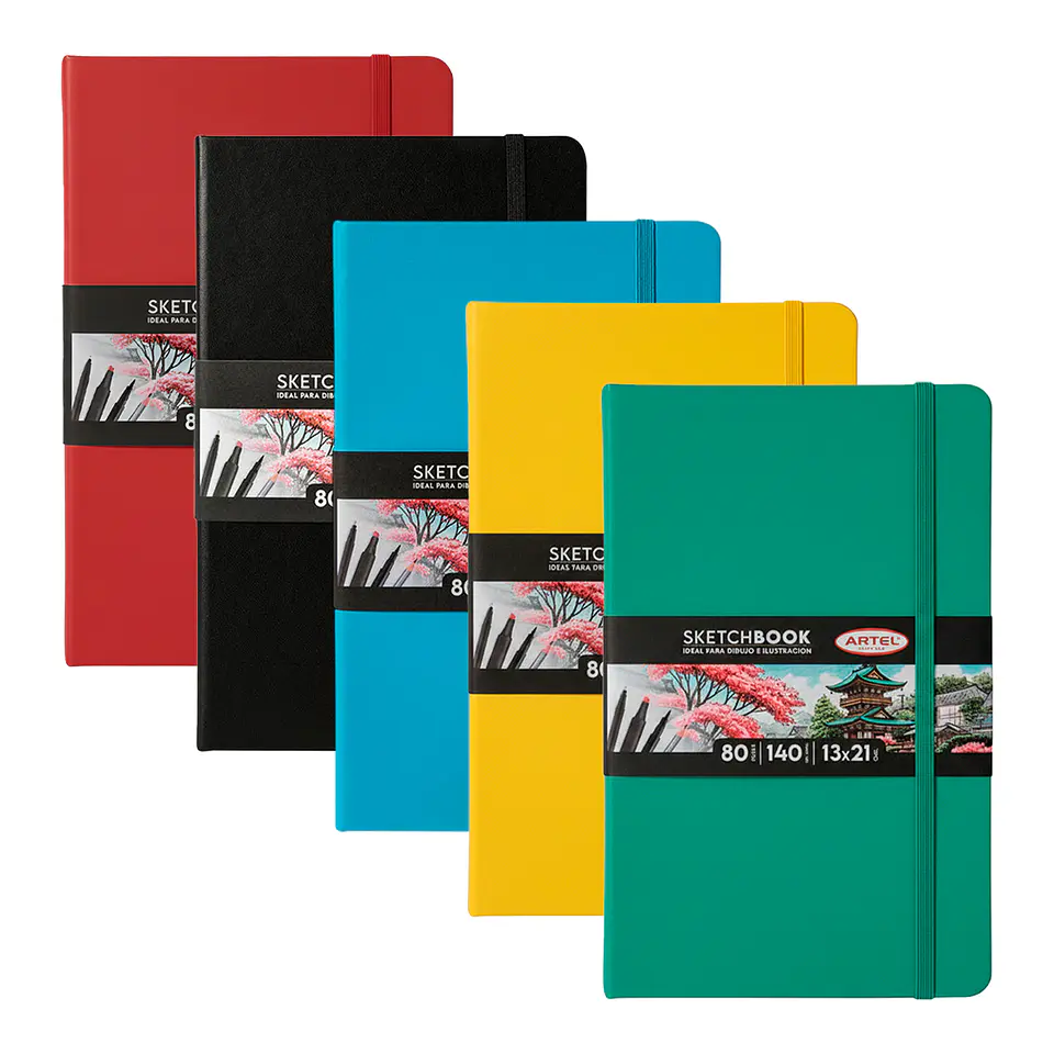 Sketchbook 13x21 80hjs 140 grs - Artel 1