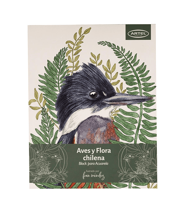 Block para colorear Aves y Flora Chilena - Artel