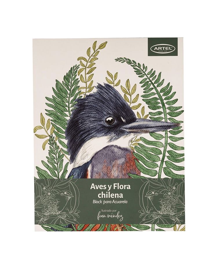 Block para colorear Aves y Flora Chilena - Artel