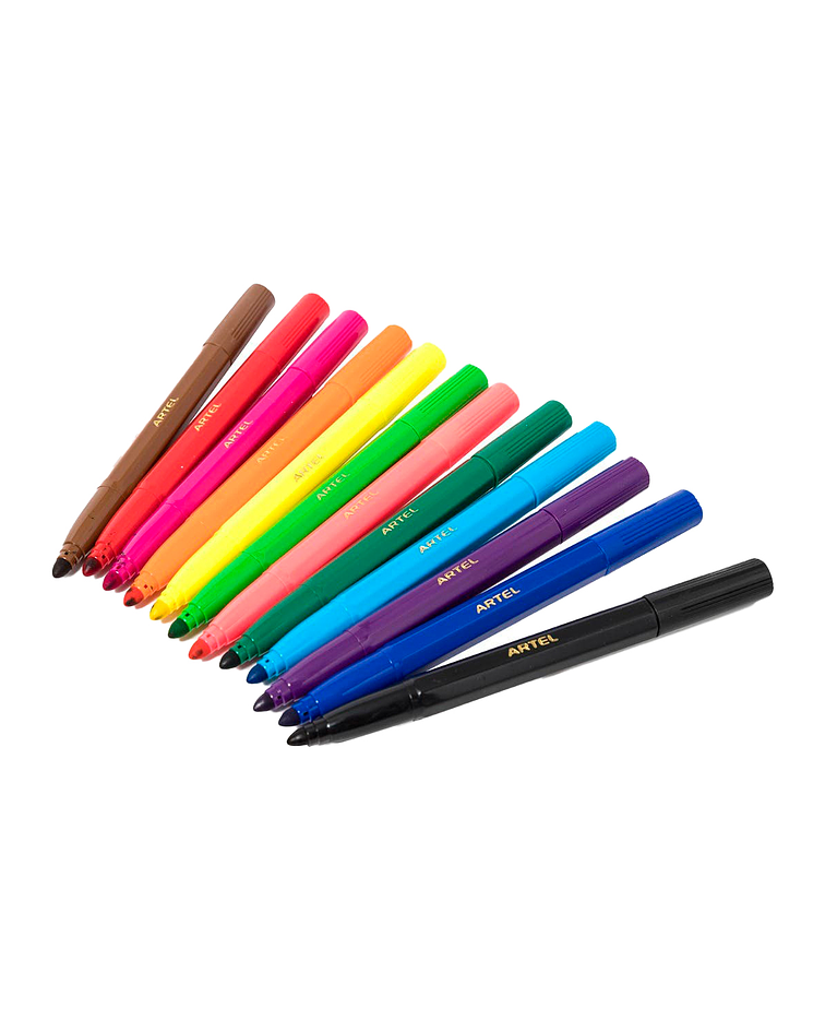 Marcadores Maxi 12 Colores - Artel