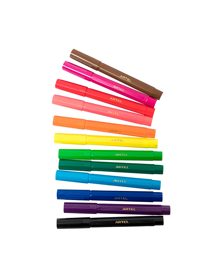 Marcadores Maxi 12 Colores - Artel